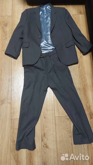 Школьный костюм для мальчика серый 140