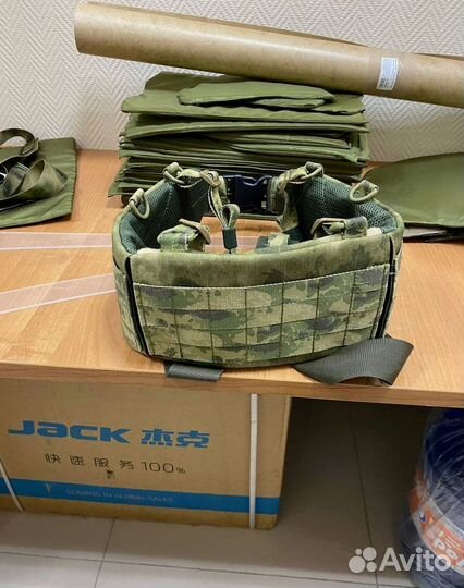 Боевой пояс с баллистической защитой и лямками Бр1