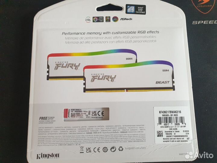 Kingston fury Beast RGB Special Edition 2x8Гб 3600