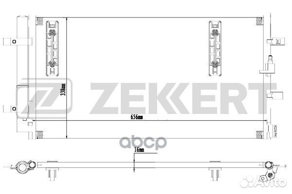 Радиатор конд. Audi A4 IV 07- A5 07- A6 III-I