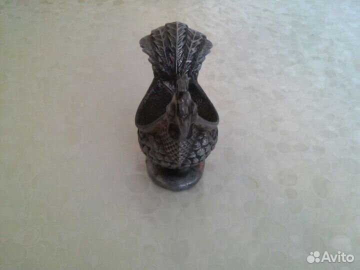 Петух пепельница литье довоенный