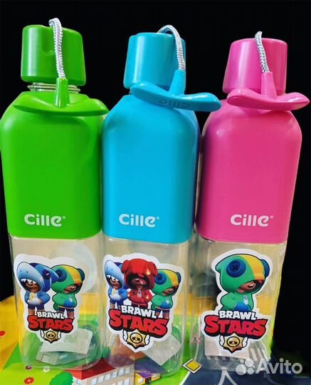 Бутылки для воды Бравл Старс и Амонг Ас