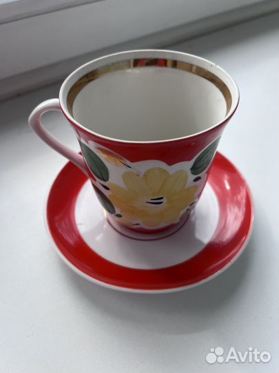 Чайная пара Артемовский фарфоровый завод