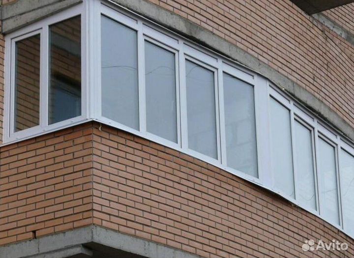 Остекление балконов и лоджий под ключ N1092
