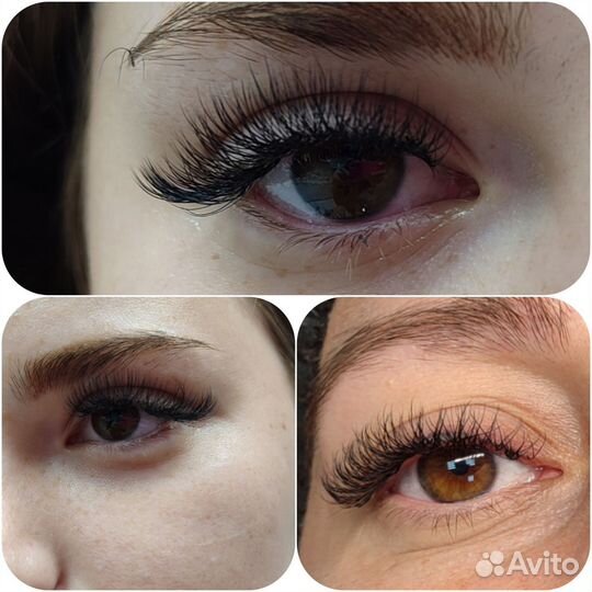 Наращивание ресниц модели