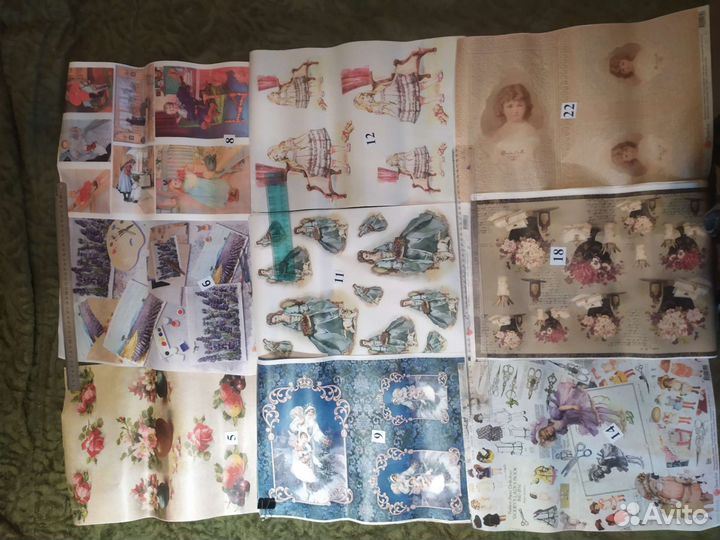 Декупаж. Декупажные карты формата А3