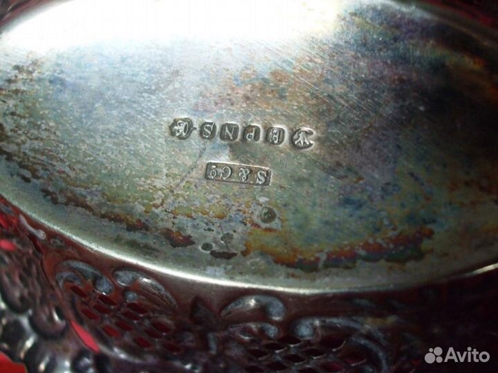 Вазочка - посеребренная