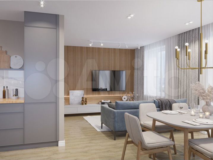 4-к. квартира, 93,4 м², 2/22 эт.