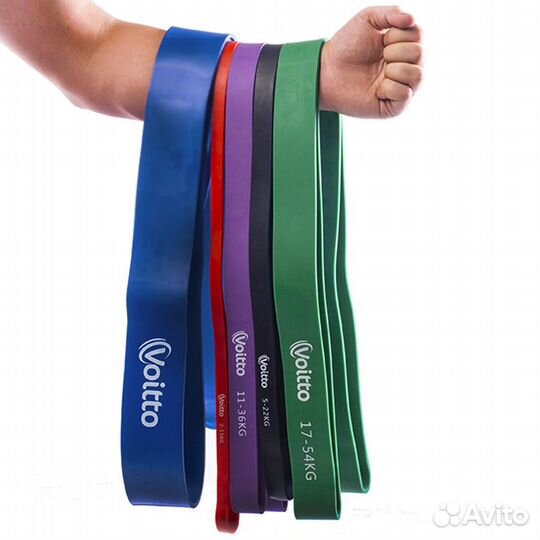 Резиновая петля Voitto (17-54 кг), зеленая