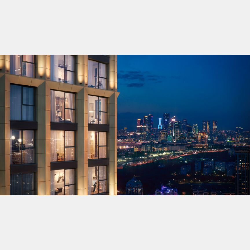 1-к. квартира, 95,7 м², 52/54 эт.