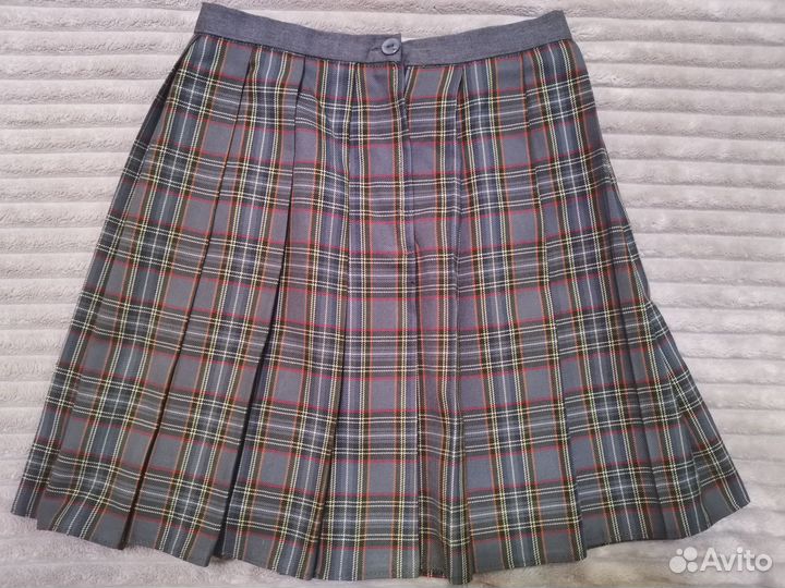 Юбка школьная в клетку