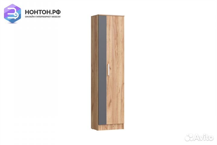 Шкаф Мартина платяной графит / дуб крафт