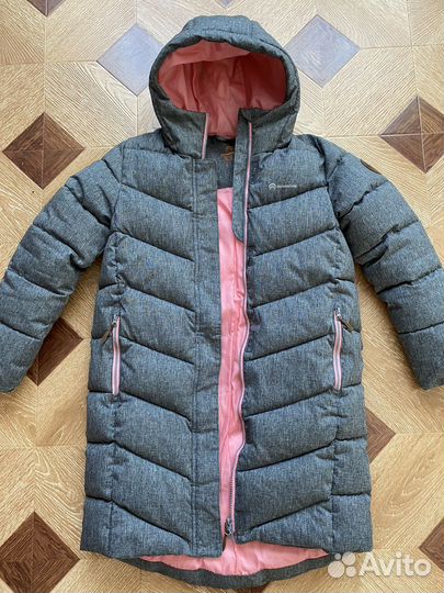 Пуховик зимний для девочки 140 146