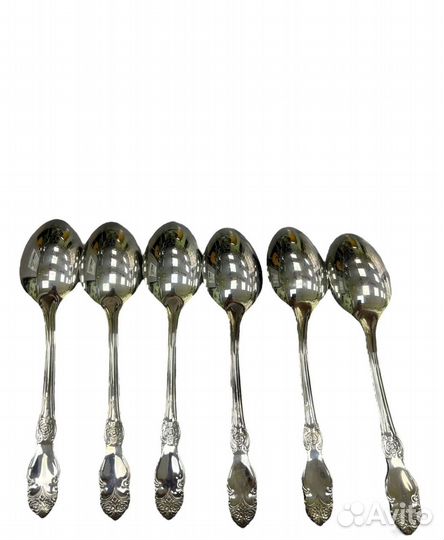 Ложки столовые серебряная роза 12 шт. мнц