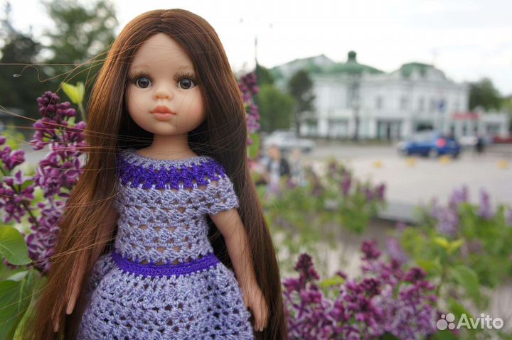 Платье +берет для кукол паола рейна