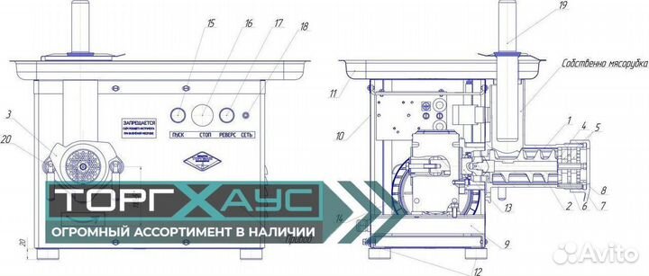 Мясорубка тм, Барановичи мим-150-01