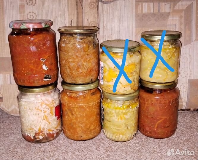 Маринованная капуста, кабачковые салаты