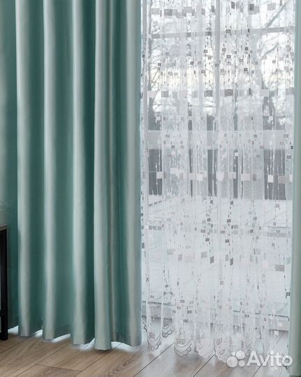 Шторы Адора топаз новые на окна пошив