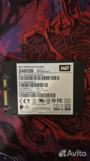 Ssd wd green 240 gb