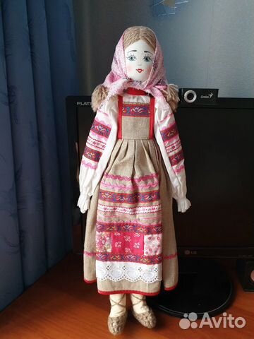 Кукла ручной работы в русском стиле 49 см