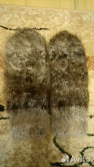Варежки из собачьей шерсти