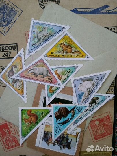 Марки СССР и Европа, Америка, Азия, 70-80 гг