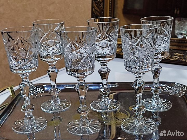 Рюмки, Бокалы хрусталь Югославия, СССР