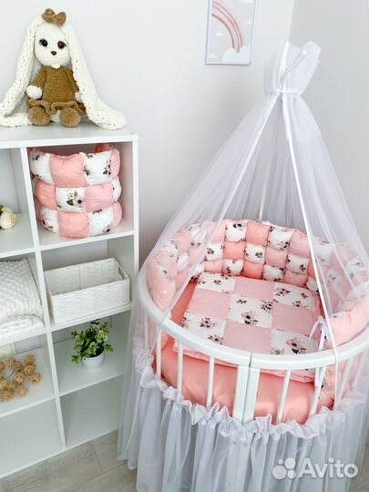 Бортики в кроватку (готовый комплект )