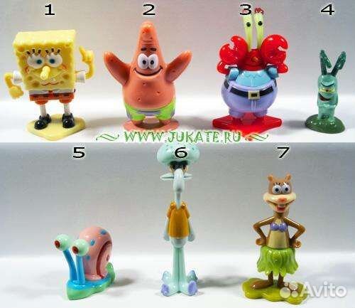 Фигурки киндер сюрприз Спанч Боб