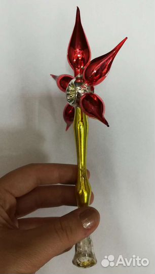 Навершие на елку, наконечник звезда, 50гг ГДР