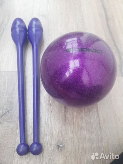 Обруч карамелька, мяч indigo и булавы sasaki