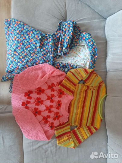 Вязаная кофта, пончо