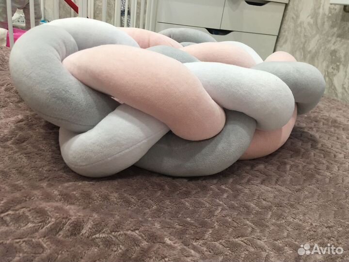 Бортики в кроватку косичка