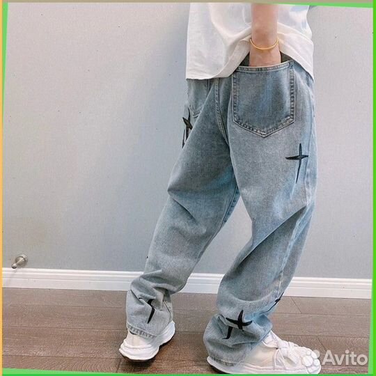 Штаны карго Y2K с крестами (16989 Номер отгрузки: )