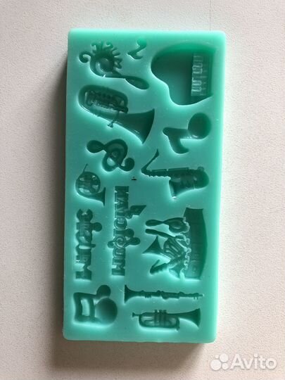 Силиконовый молд Музыкальные инструменты