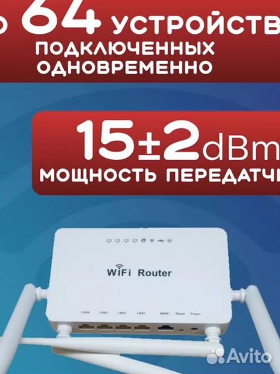 Роутер Wi-Fi ZBT WE1626 с USB разъемом под модем
