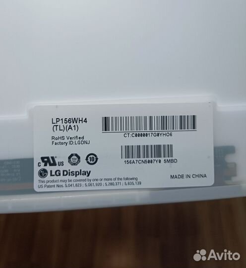 Матрица для ноутбука 15,6 дюймов 40pin