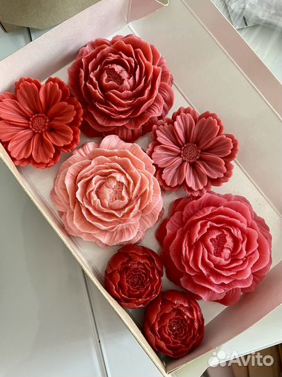 Мыло ручной работы наборы цветочные