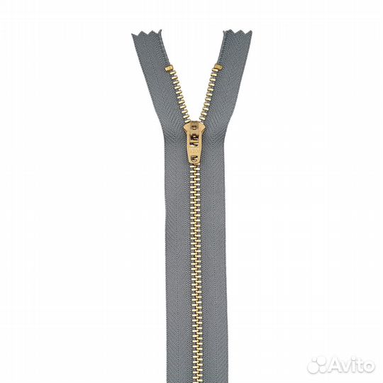 39127/18-3 Молния джинсовая 18см, светло-серый гр, 10 шт