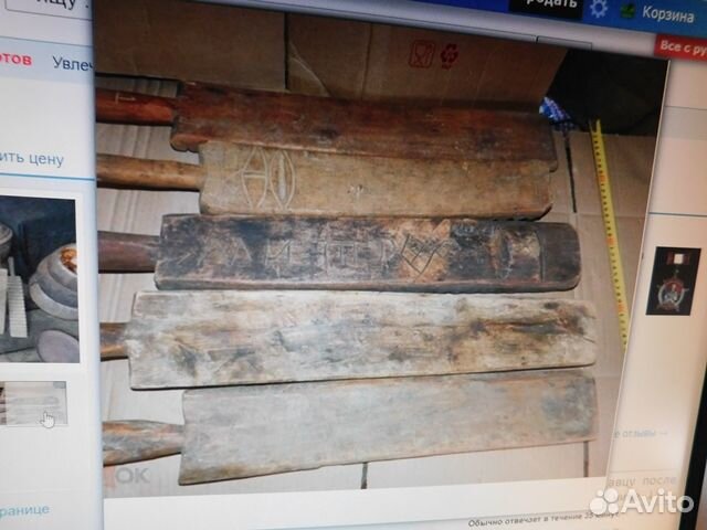 Старинный рубель-рубеля для глажки белья ри