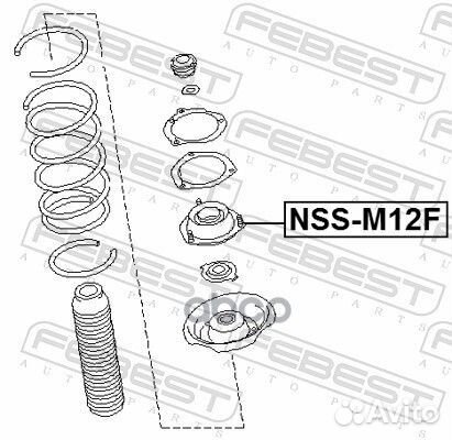 Опора амортизатора nissan avenir W10/W11 90-05