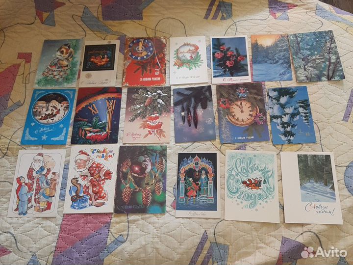 Открытки СССР новый год