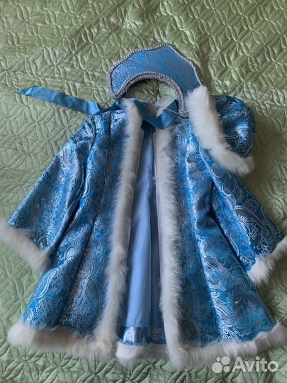 Костюм снегурочки детский рост 110-116