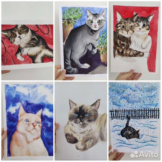 Акварель с животными