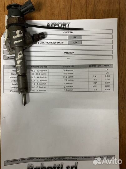 Форсунка Citroen C3 (2001-2009) 0445110252