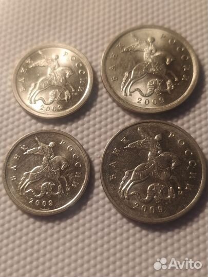 1 и 5 копеек 2009 М и сп.Мешковые.Набор