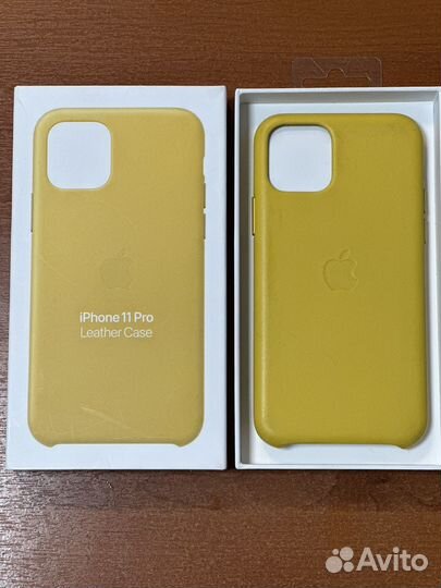 Чехол на iPhone 11 PRO кожаный оригинал
