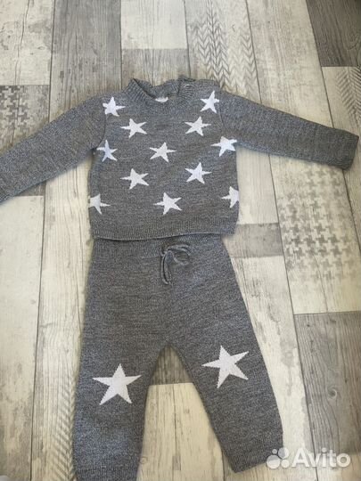 Вязаный костюм детский