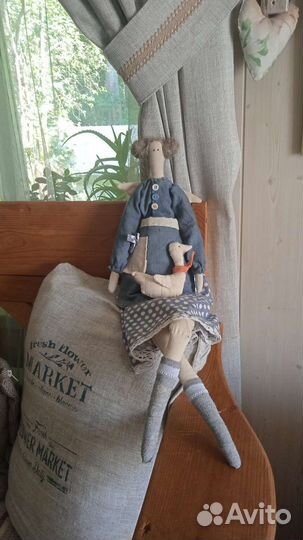 Интерьерная кукла тильда, ручная работа