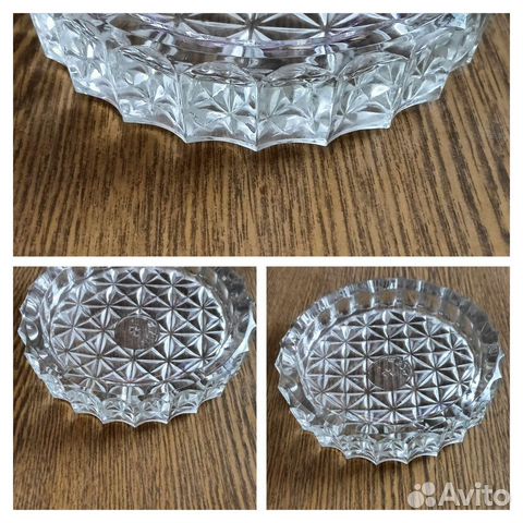 Стекло хрусталь пепельница